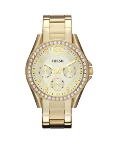 Women's Riley Gold-Tone Glitz Watch