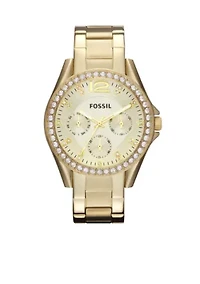 Women's Riley Gold-Tone Glitz Watch
