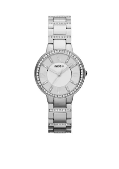 Women's Stainless Steel Virginia Three Hand Glitz Watch