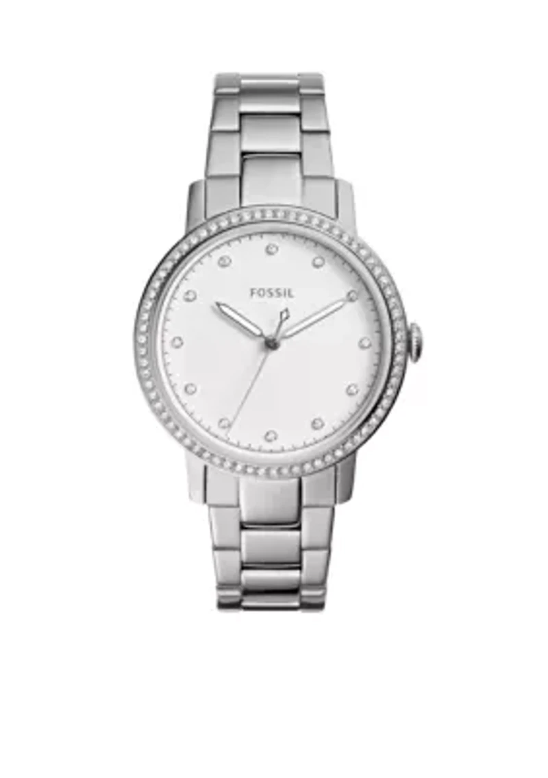 Neely Three-Hand Stainless Steel Watch