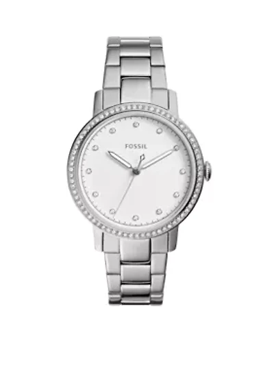 Neely Three-Hand Stainless Steel Watch