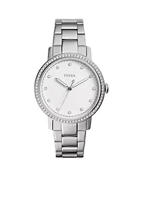 Neely Three-Hand Stainless Steel Watch
