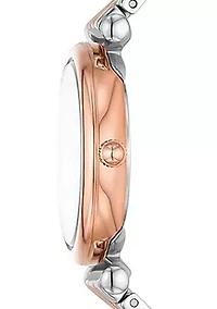 Carlie Three Hand Two Tone Stainless Steel Watch