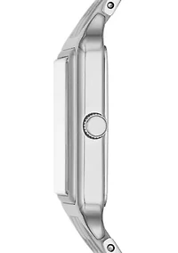 Raquel Three-Hand Date Stainless Steel Watch