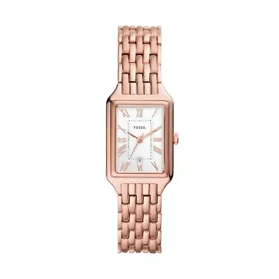 Raquel Three-Hand Date Rose Gold-Tone Stainless Steel Watch