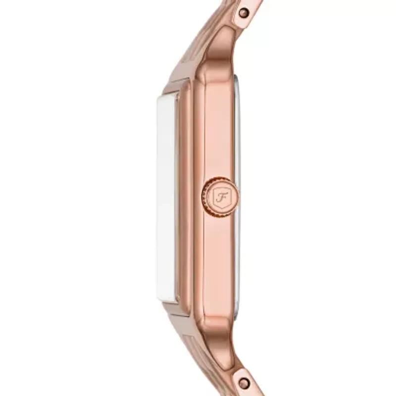 Raquel Three-Hand Date Rose Gold-Tone Stainless Steel Watch