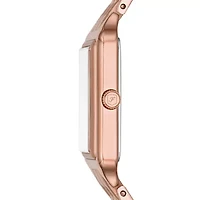 Raquel Three-Hand Date Rose Gold-Tone Stainless Steel Watch