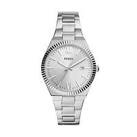 Scarlette Three-Hand Date Stainless Steel Watch