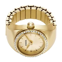 Fossil Women's Watch Ring Two-Hand, Gold-Tone Stainless Steel Watch