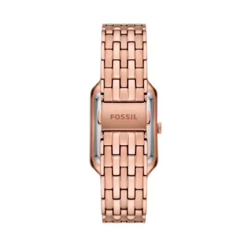 Raquel Three-Hand Date Rose Gold-Tone Stainless Steel Watch