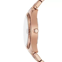 Scarlette Three-Hand Date Rose Gold-Tone Stainless Steel Watch