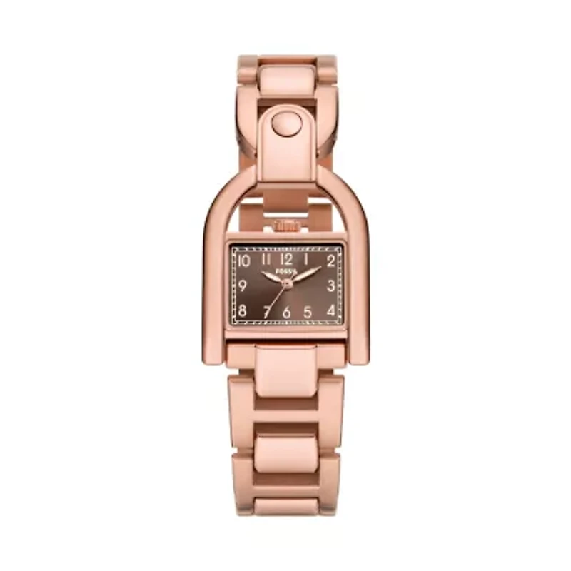 Harwell Three-Hand Rose Gold-Tone Stainless Steel Watch