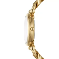 Carlie Three-Hand Gold-Tone Stainless Steel Watch