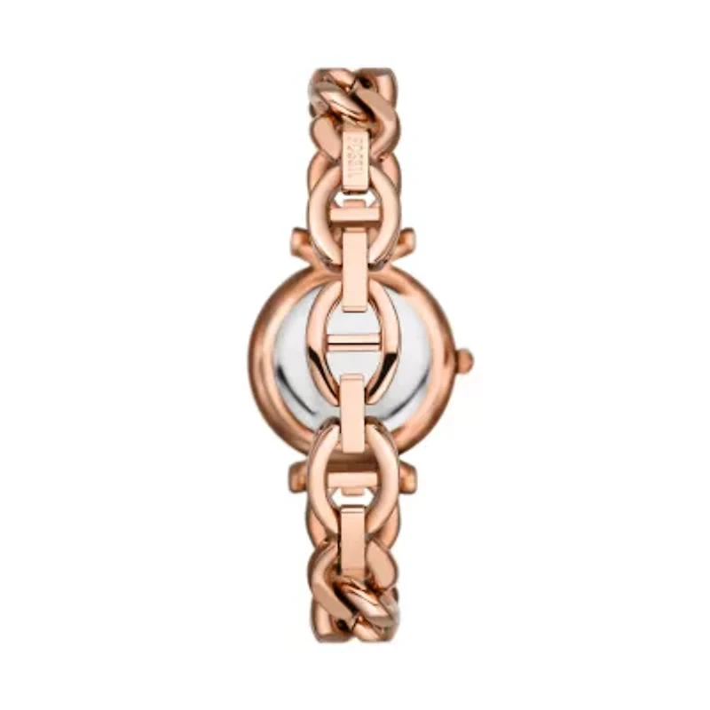 Carlie Three-Hand Rose Gold-Tone Stainless Steel Watch