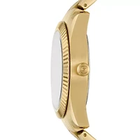Scarlette Three-Hand Date Gold-Tone Stainless Steel Watch