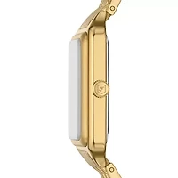 Raquel Three-Hand Date Gold-Tone Stainless Steel Watch