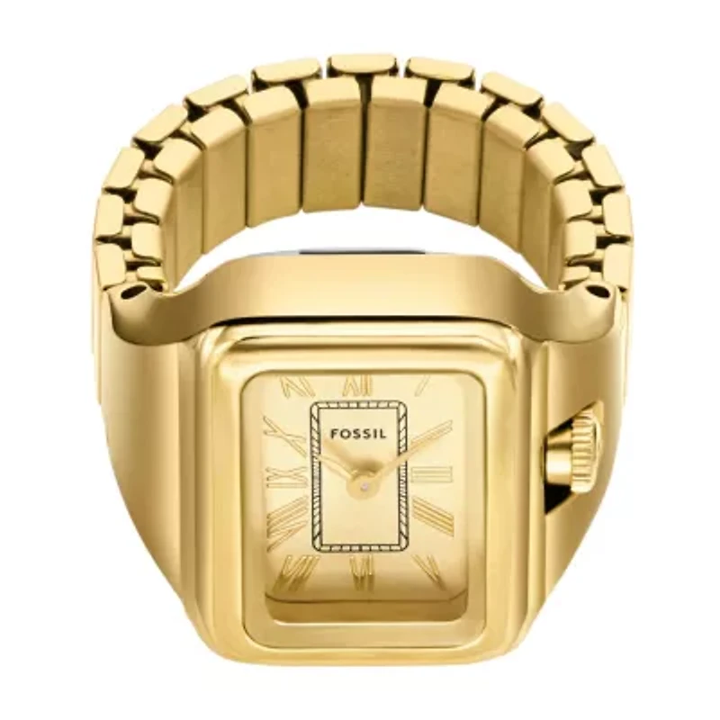 Raquel Watch Ring Two-Hand Gold-Tone Stainless Steel