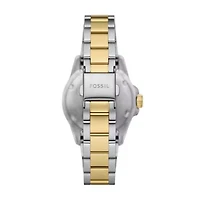 Fossil Blue Dive Three-Hand Two-Tone Stainless Steel Watch