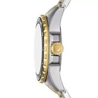 Fossil Blue Dive Three-Hand Two-Tone Stainless Steel Watch