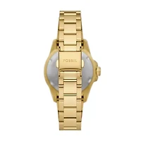 Fossil Blue Dive Three-Hand Gold-Tone Stainless Steel Watch