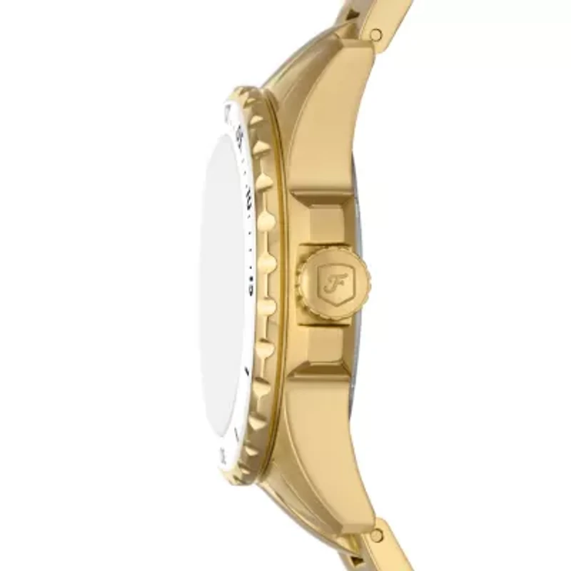 Fossil Blue Dive Three-Hand Gold-Tone Stainless Steel Watch