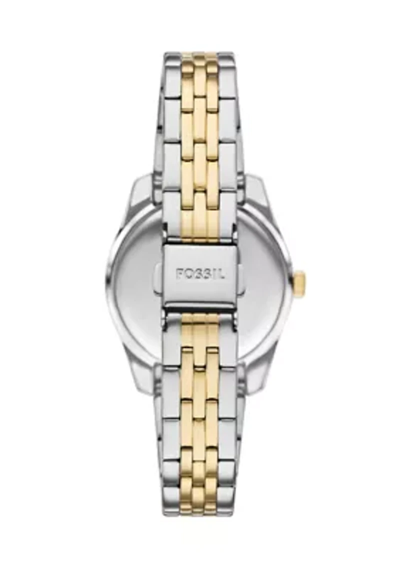 Two Tone Green Face Watch