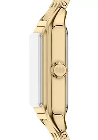 Women's White Gold Tone Analog Watch