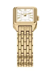 Women's White Gold Tone Analog Watch