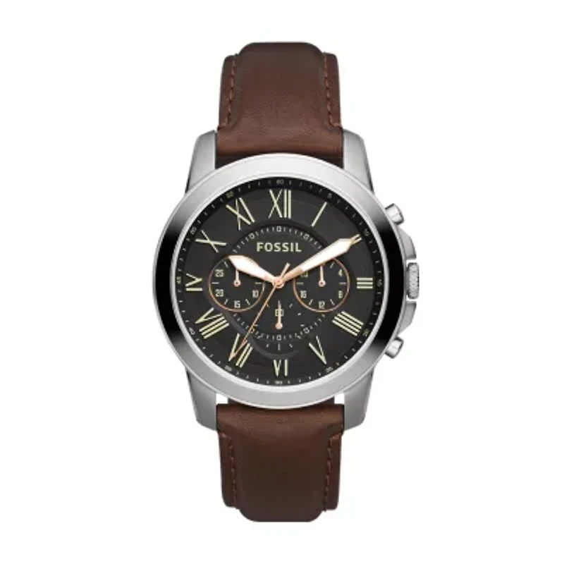 Grant Chronograph Brown Leather Watch