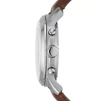 Grant Chronograph Brown Leather Watch