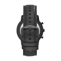 Neutra Chronograph Black Leather Watch
