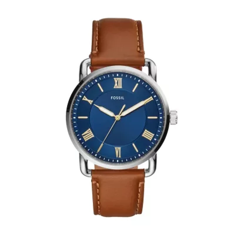 Copeland 42mm Three-Hand Luggage Leather Watch