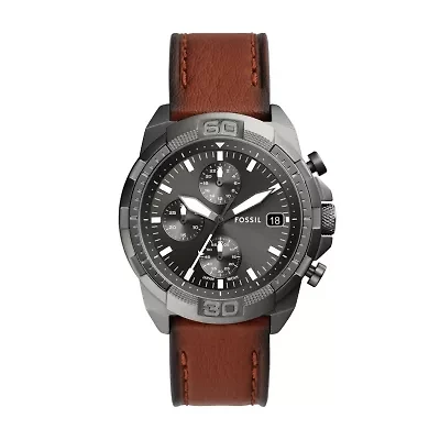 Bronson Chronograph Brown LiteHide™ Leather Watch