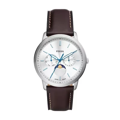 Neutra Moonphase Multifunction Brown Leather Watch