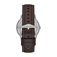 Neutra Moonphase Multifunction Brown Leather Watch