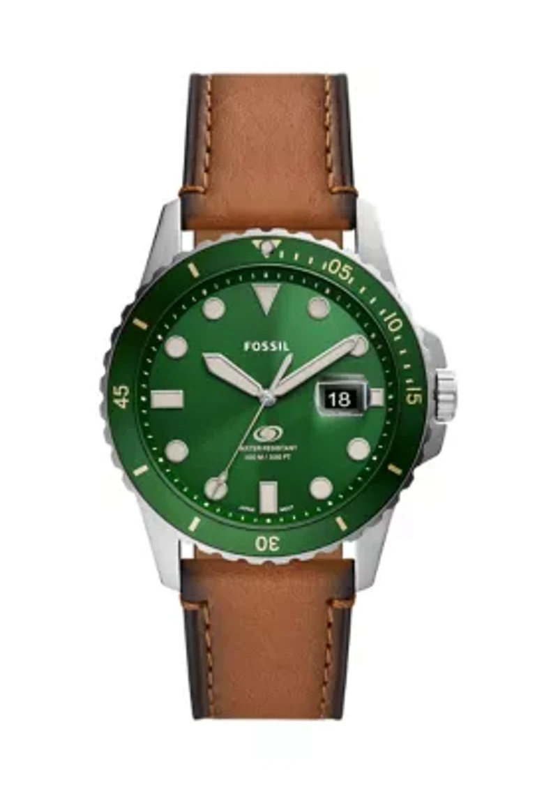 Stainless Steal Leather Watch