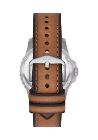 Stainless Steal Leather Watch