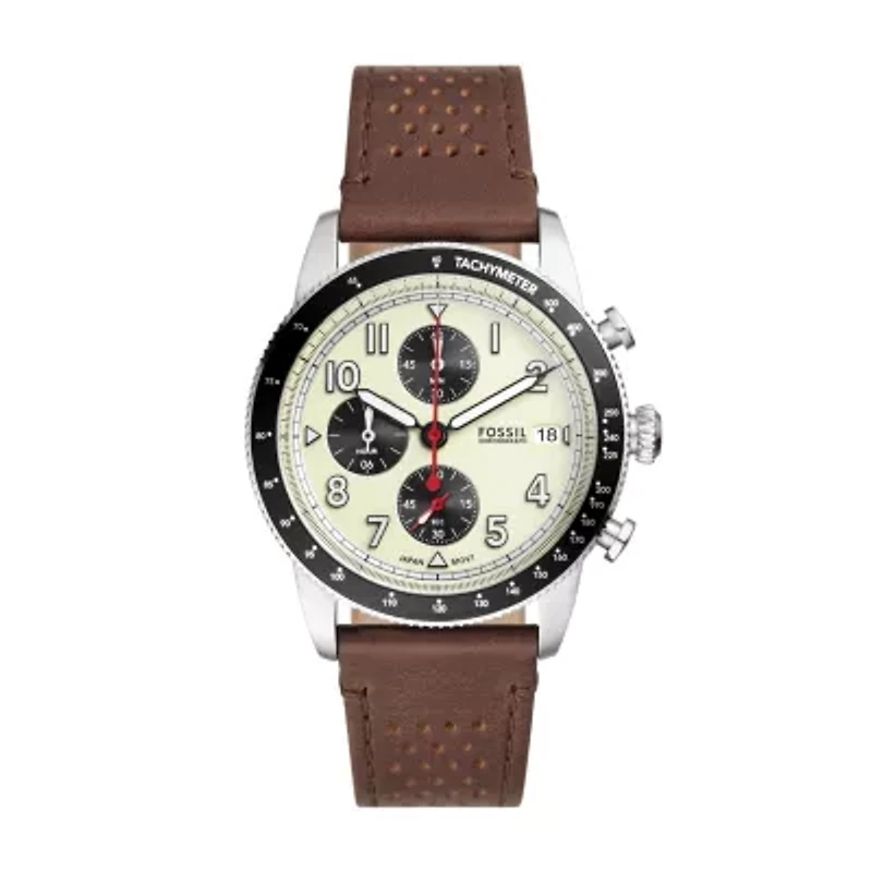 Sport Tourer Chronograph Brown Leather Watch