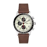 Sport Tourer Chronograph Brown Leather Watch