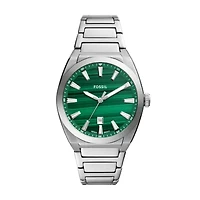 Everett Three-Hand Date Stainless Steel Watch