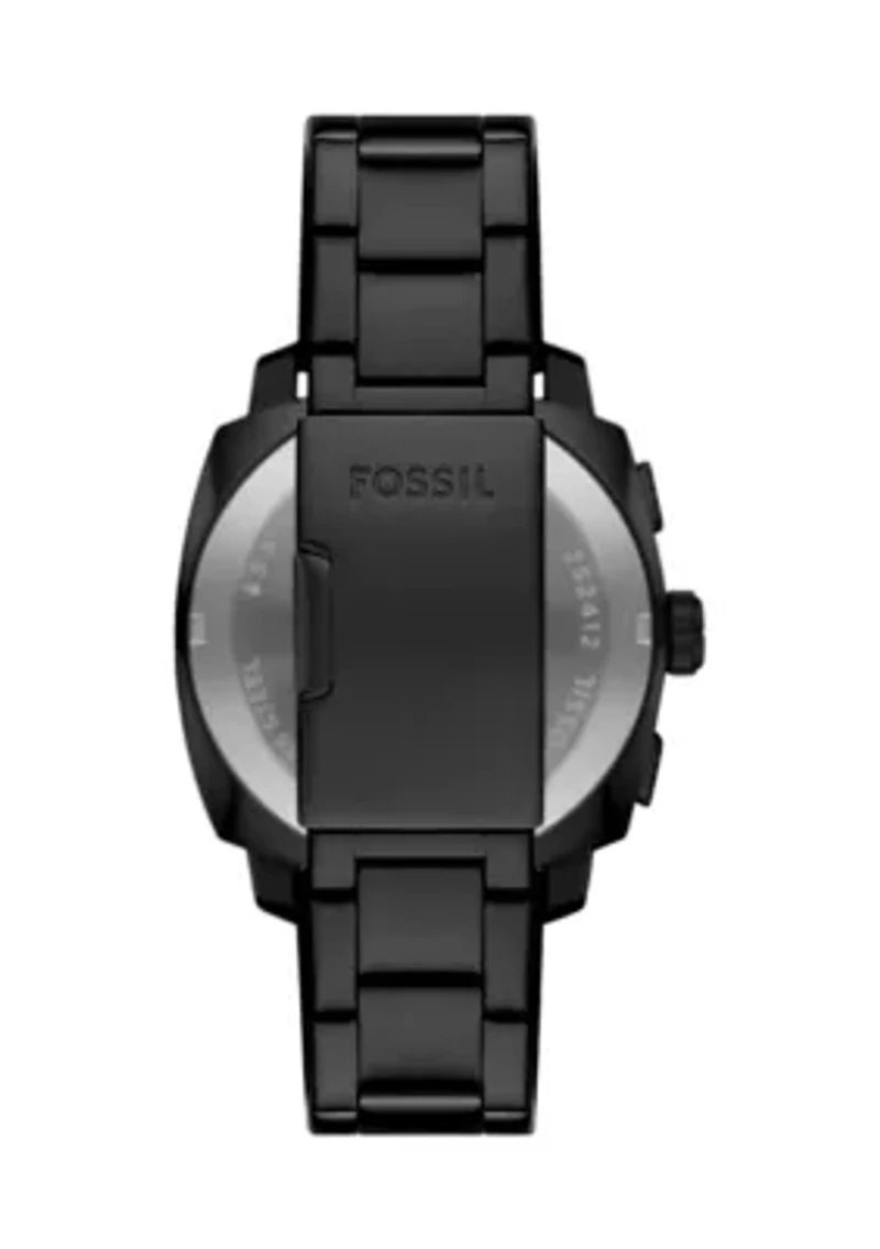 Rose Gold Black Metal Watch