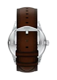 Pearson Multifunction Brown Leather Watch