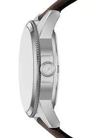 Pearson Multifunction Brown Leather Watch