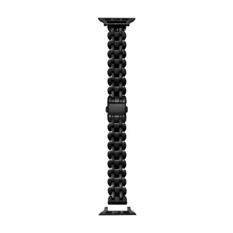 new york black stainless steel scallop band for apple watch®, 38/40/41mm