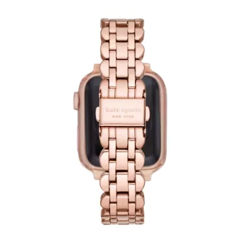 new york rose gold-tone stainless steel scallop band for apple watch®, 38/40/41mm