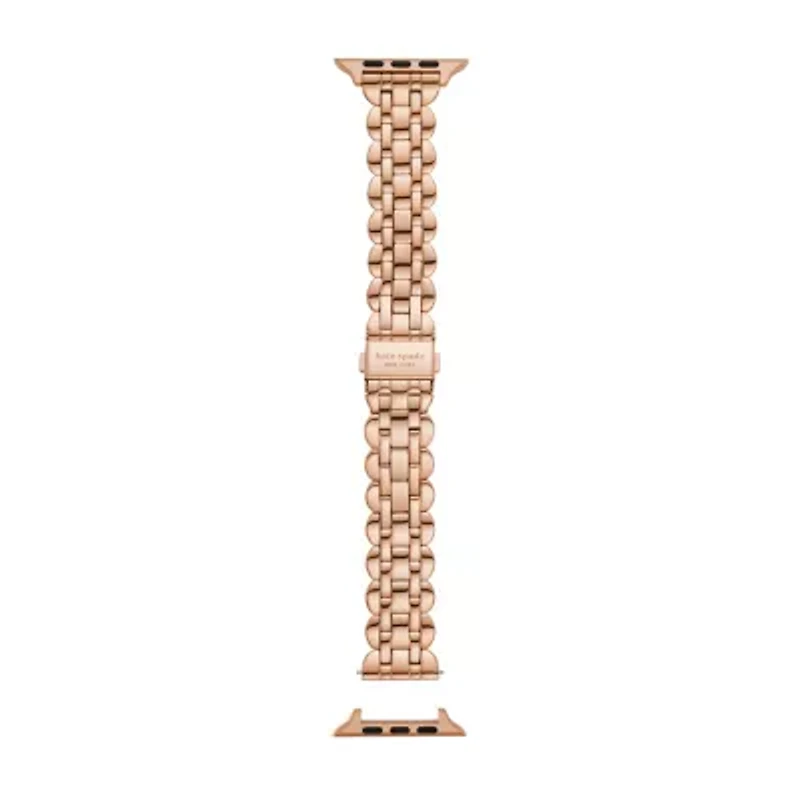 new york rose gold-tone stainless steel band for apple watch®, 42/44/45/49mm