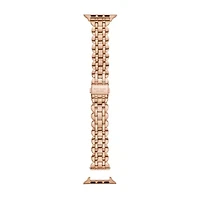 new york rose gold-tone stainless steel band for apple watch®, 42/44/45/49mm