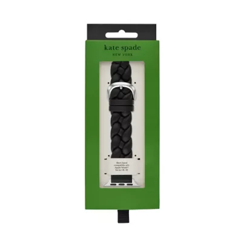 new york black leather band for apple watch®, 38/40/41/42/44/45/49mm