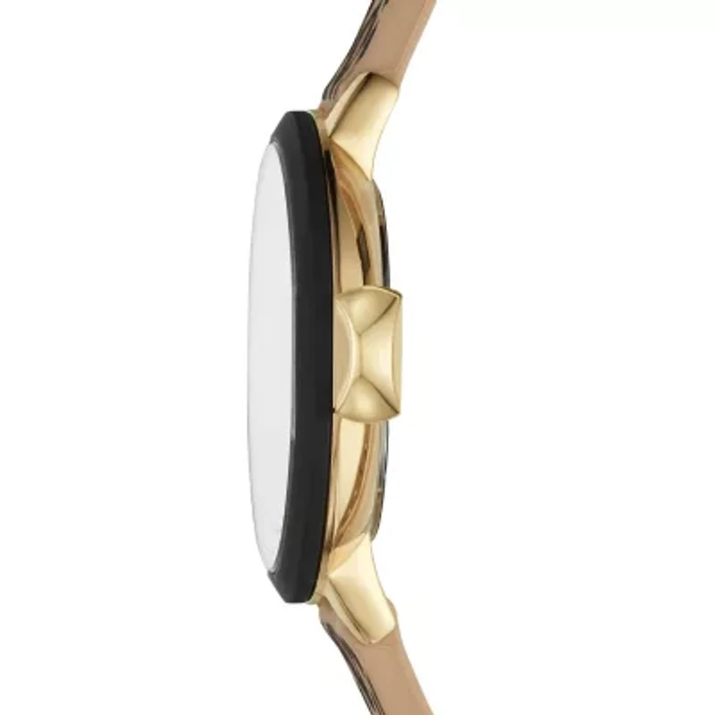 park row three-hand leopard print silicone watch