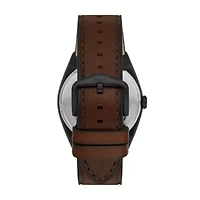 Everett Automatic Dark Brown LiteHide™ Leather Watch